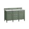 James Martin Vanities Brittany 60in Double Vanity, Smokey Celadon w/ 3 CM Ethereal Noctis Top 650-V60D-SC-3ENC - alternate 5